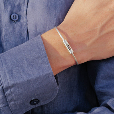 nouveauté : bracelet câble perforé